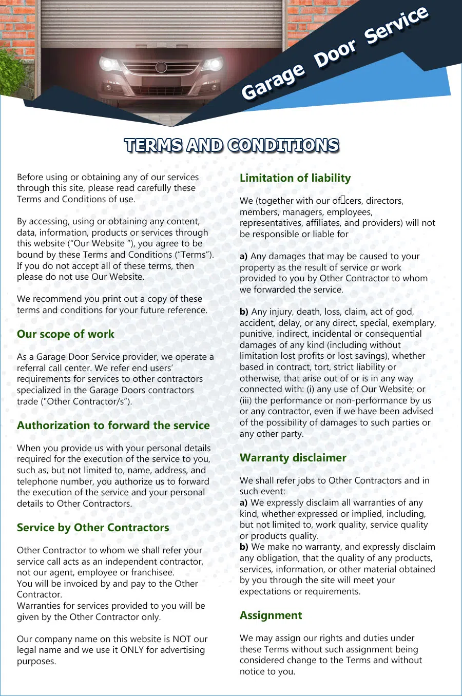 Eagle Garage Door Service San Juan Capistrano, CA 949-535-4441